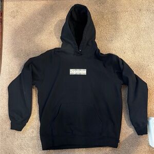 Supreme Burberry Box Logo Hoodie Black Sz XL